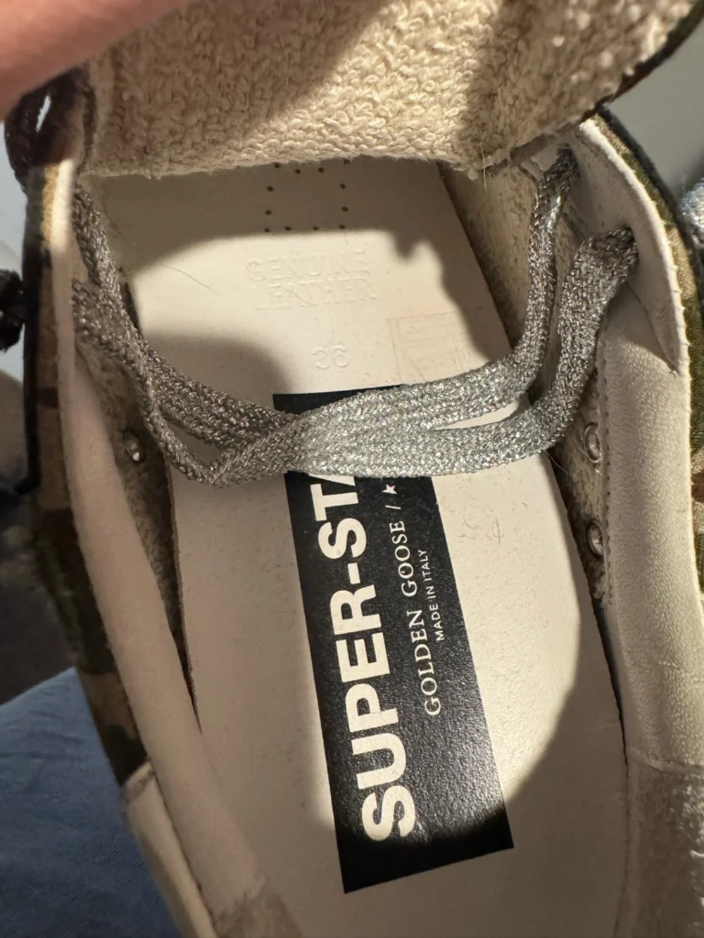 Golden Goose Camo Sneakers with Pink Star - Picture 6 of 10